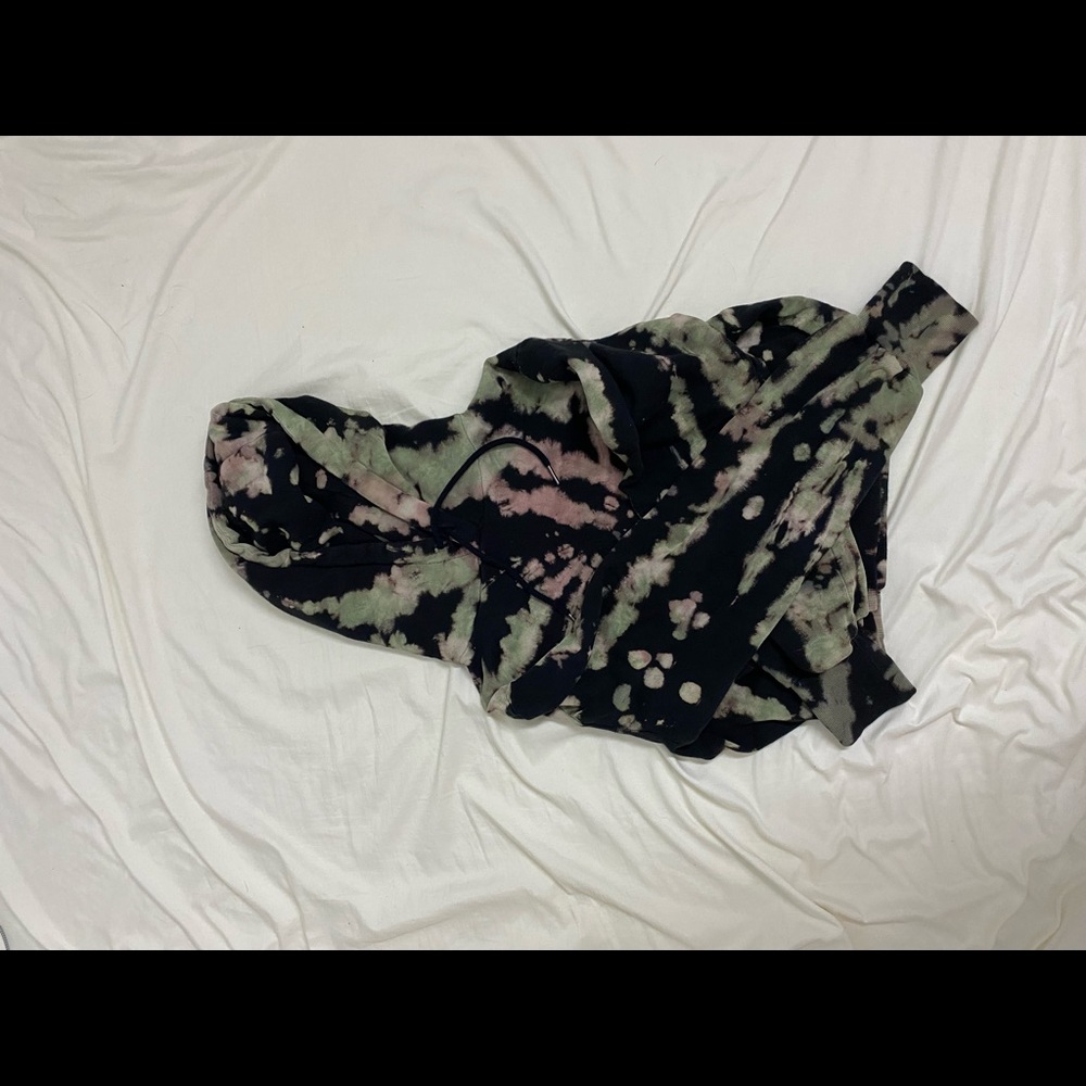 AFRM Cropped Tie dye hoodie